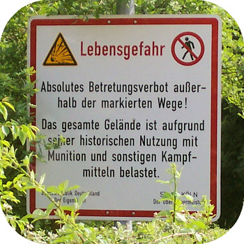 Schild Wahner Heide